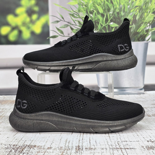 Кросівки чоловічі Dago Style чорні текстильні 6112
