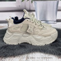 Кросівки жіночі Swin Shoes бежеві на об'ємній підошві демісезонні 4798-2