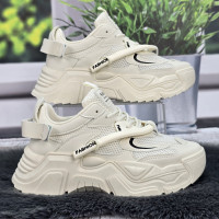 Кросівки жіночі Swin Shoes молочні на об'ємній підошві демісезонні 8075-2