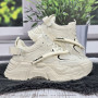 Кросівки жіночі Swin Shoes молочні на об'ємній підошві демісезонні 8075-2