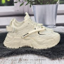 Кросівки жіночі Swin Shoes молочні на об'ємній підошві демісезонні 8075-2