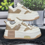 Кросівки жіночі Veagia білі з бежевим демісезонні на платформі 8376