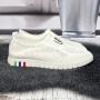 Мокасини жіночі Ok Shoes молочні текстильні сітка 8396