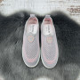 Мокасини жіночі Ok Shoes сірі з рожевим текстильні сітки 8461