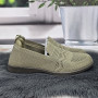 Мокасины женские Gipanis кофейные летние текстильные слипоны 8471