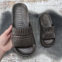 Шльопанці жіночі Gipanis шоколадні пінкові сланці ЕВА на платформі 8474