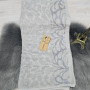 Рушник для обличчя махровий 50*100 см сірий Пакистанська махра Верес 36