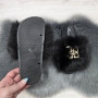 Шльопанці жіночі хутряні чорні Fashion 2764_5