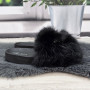 Шльопанці жіночі хутряні чорні Fashion 2764_6