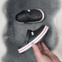 Крокси сабо дитячі для хлопчика Luck Line чорні з джибітсою 5108-3