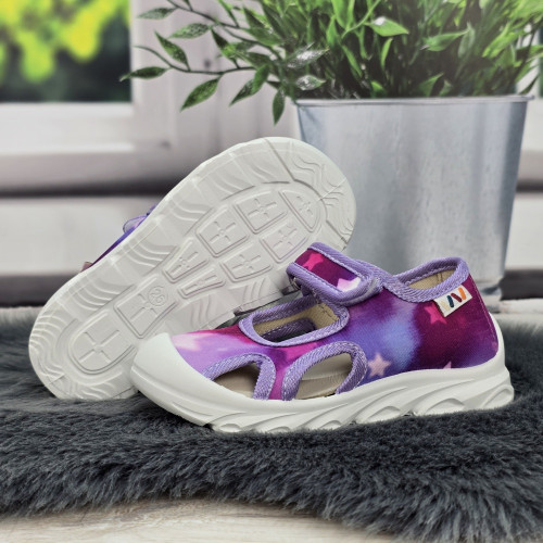 Тапочки дитячі для дівчинки Weestep бузкові 5963