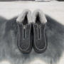 Бурки жіночі повстяні Gipanis сірі низькі на блискавці 8062-2