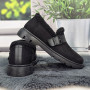Лофери жіночі утеплені Gipanis чорні з ремінцем на хутрі 8573