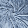 Простынь микрофибра 200*230 см пушистая синего цвета 1026