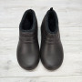 Калоші чоловічі піна з хутром зимові шоколадного кольору Dago Style 3483