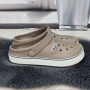 Сабо крокси жіночі піна бежеві з сірим Dago Style 4363