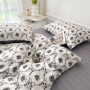 Комплект постільної білизни страйп сатин євро розмір COLORFUL HOME №1 5005