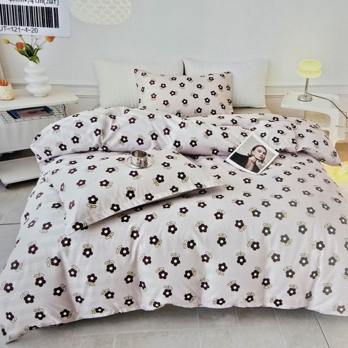 Комплект постільної білизни страйп сатин євро розмір COLORFUL HOME №2 5005
