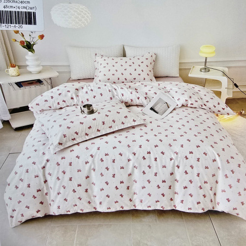 Комплект постільної білизни страйп сатин євро розмір COLORFUL HOME №3 5005