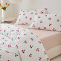 Комплект постільної білизни страйп сатин євро розмір COLORFUL HOME №7 5005