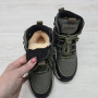 Черевики зимові для хлопчика Kimboo кольору хакі на овчині 7316