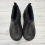 Калоші чоловічі піна з хутром зимові шоколадного кольору Dago Style 6173