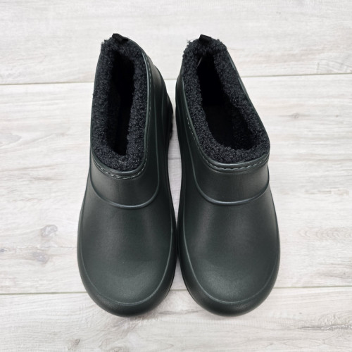 Калоші чоловічі піна з хутром зимові кольору хакі Dago Style 6173