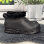 Калоші жіночі утеплені  Gipanis чорного кольору на хутрі 8606