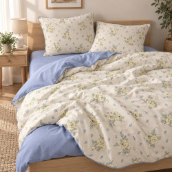 Комплект постільної білизни полуторний фланель COLORFUL HOME №1 2033