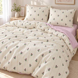 Комплект постільної білизни полуторний фланель COLORFUL HOME №10 2033