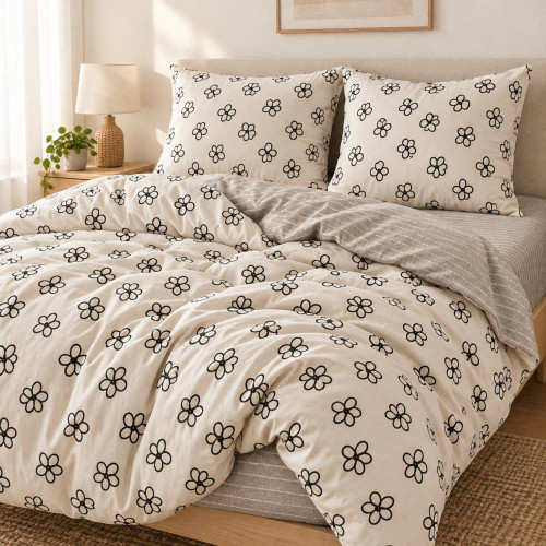 Комплект постільної білизни двоспальний фланель COLORFUL HOME №8 2033_2